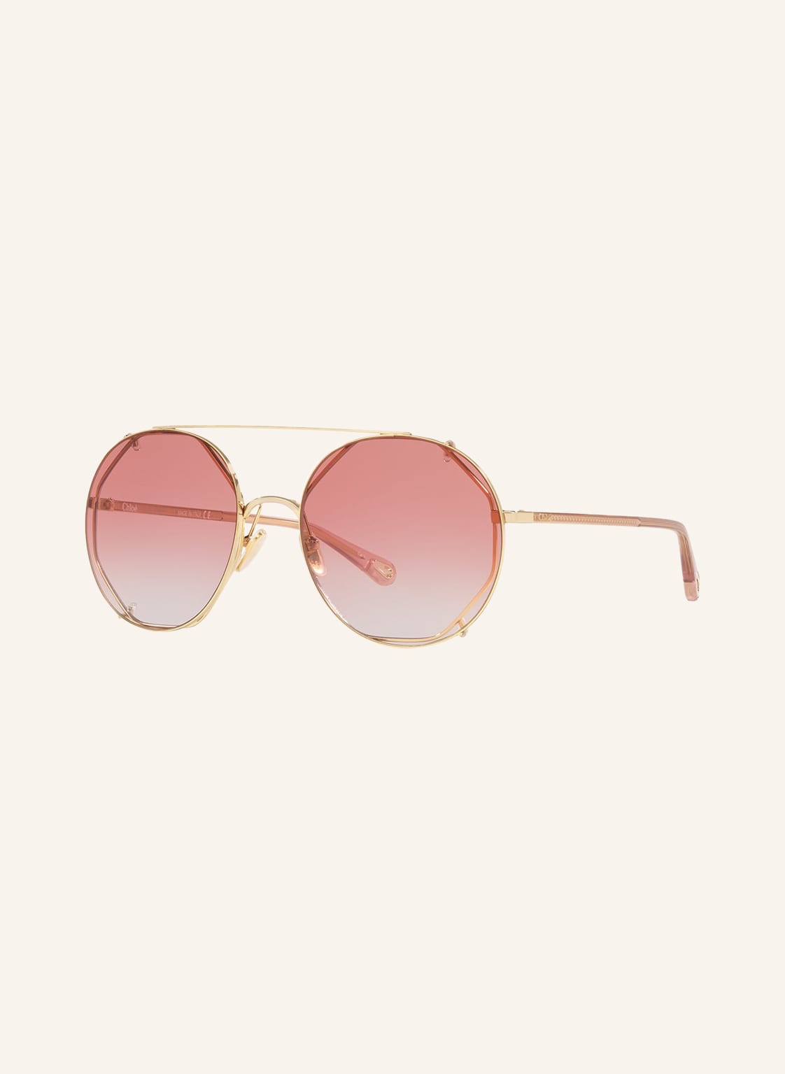 Chloé Sonnenbrille Ch 0041s gold von Chloé