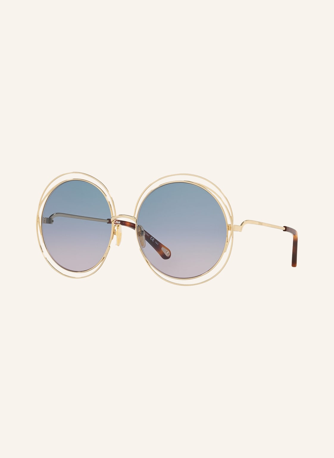 Chloé Sonnenbrille Ch 0045s gold von Chloé