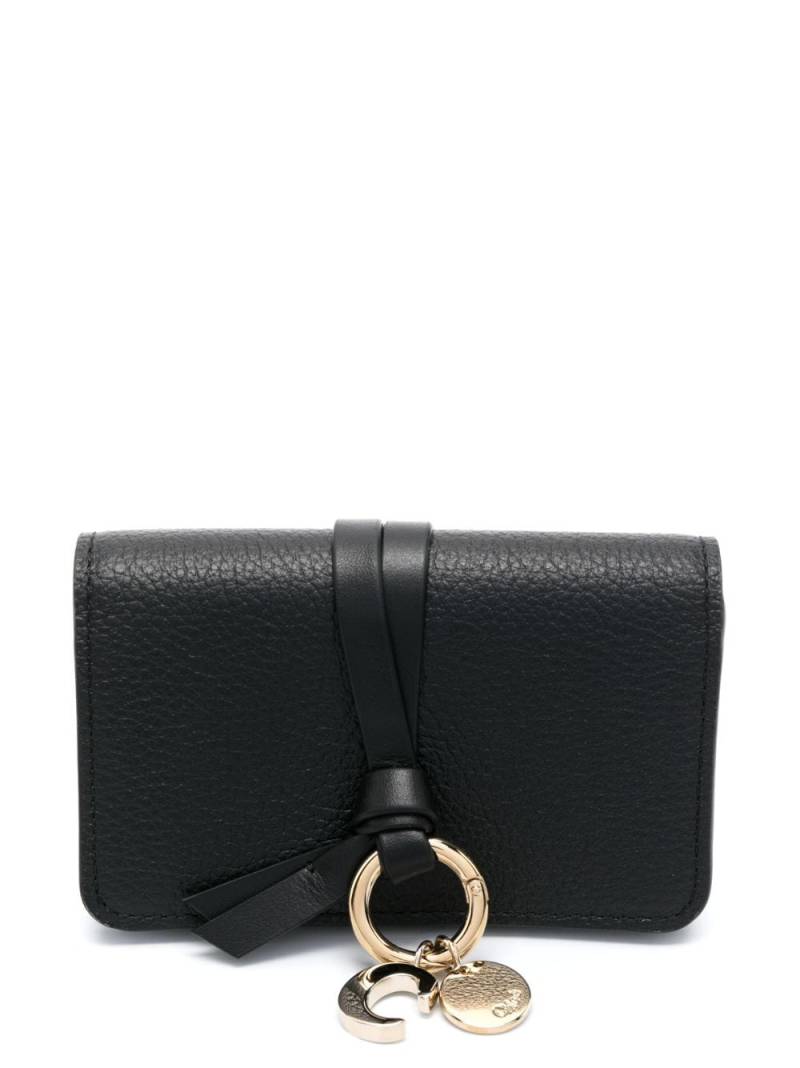 Chloé Alphabet trifold leather wallet - Black von Chloé