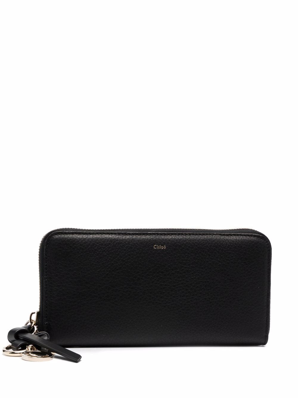 Chloé Alphabet zip-around leather wallet - Black von Chloé