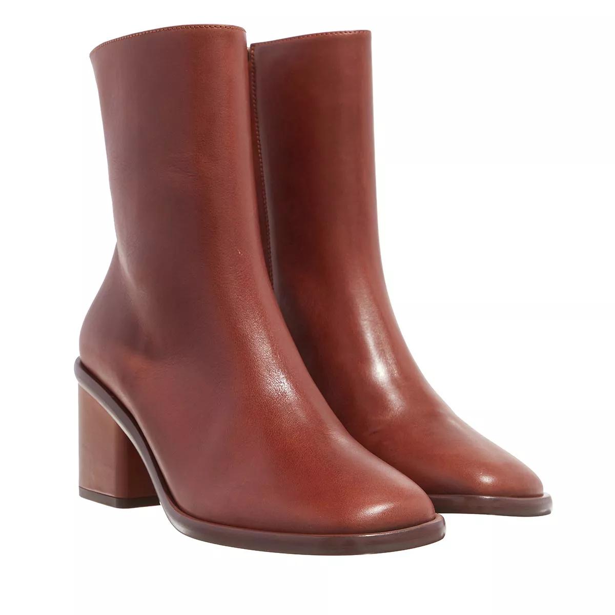 Chloé Boots & Stiefeletten - Block Heel Ankle Boots - Gr. 41 (EU) - in Braun - für Damen von Chloé