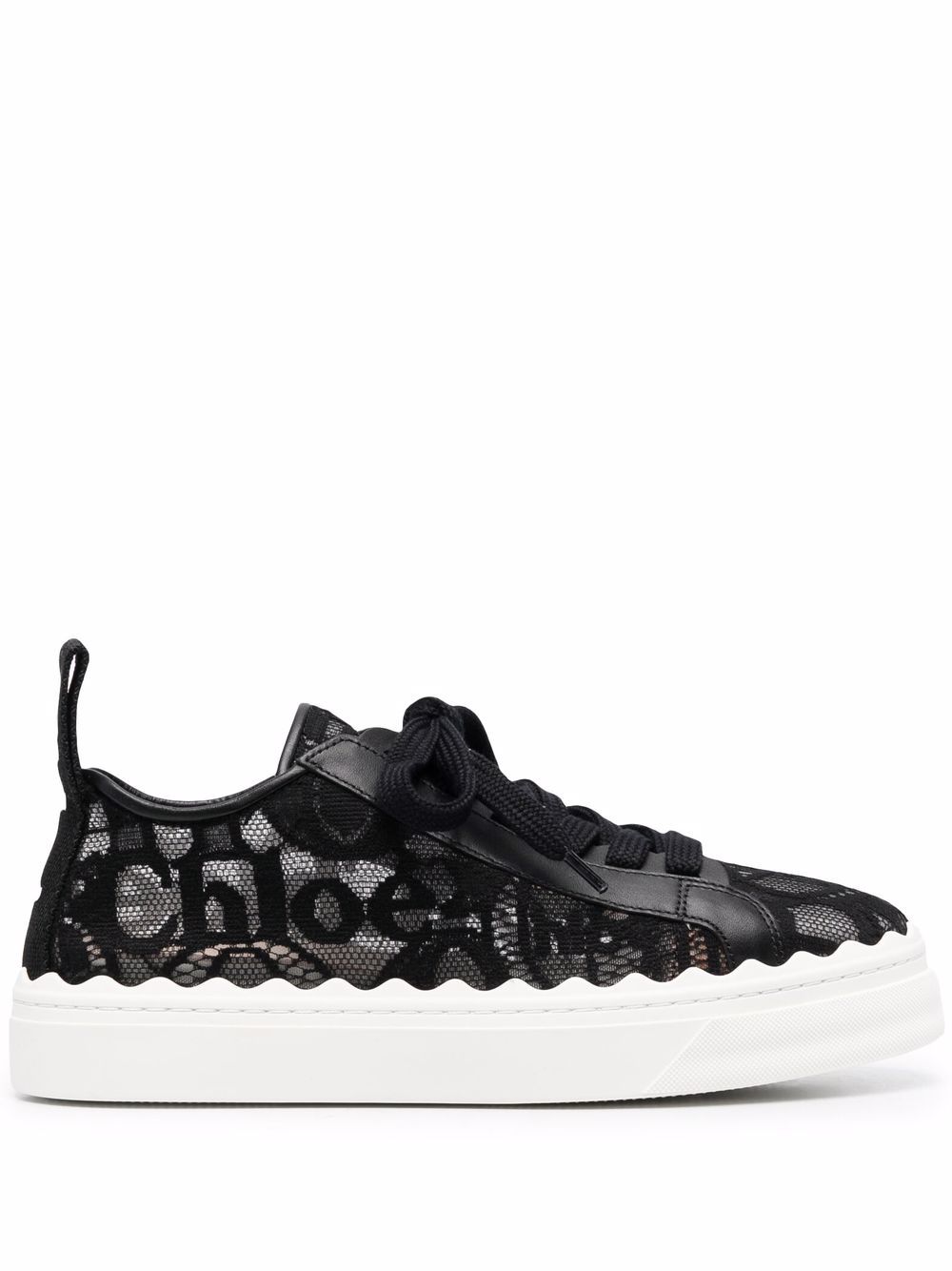 Chloé Lauren lace low-top sneakers - Black von Chloé