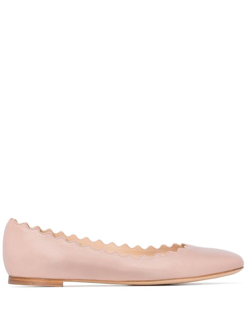 Chloé Lauren scalloped trim pumps - Pink von Chloé