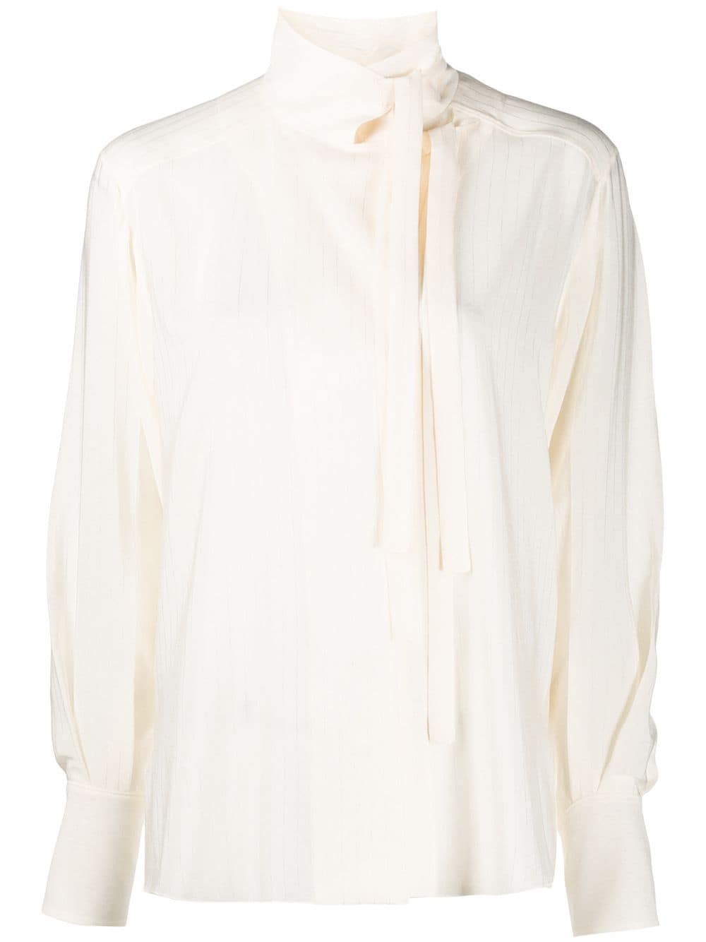 Chloé Lavallière striped blouse - Neutrals von Chloé