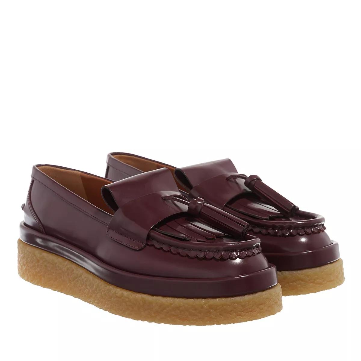 Chloé Loafers & Ballerinas - Jamie Moccasin Leather - Gr. 36 (EU) - in Rot - für Damen von Chloé