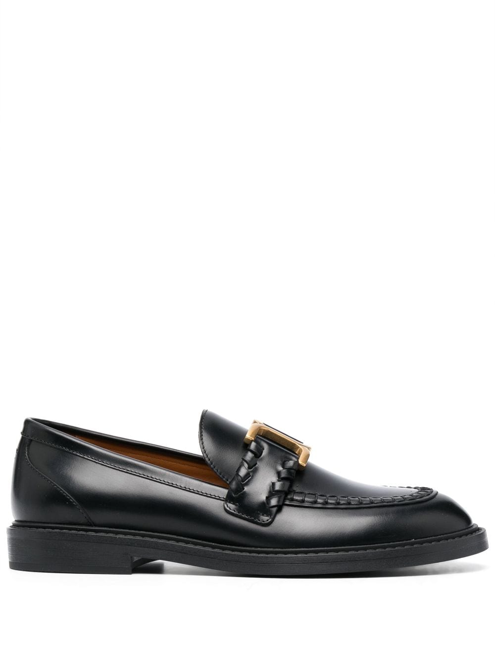 Chloé Marcie leather loafers - Black von Chloé