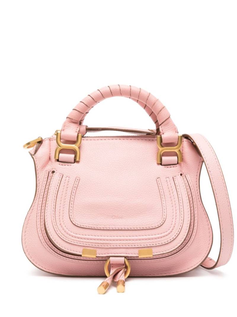 Chloé Marcie leather mini bag - Pink von Chloé
