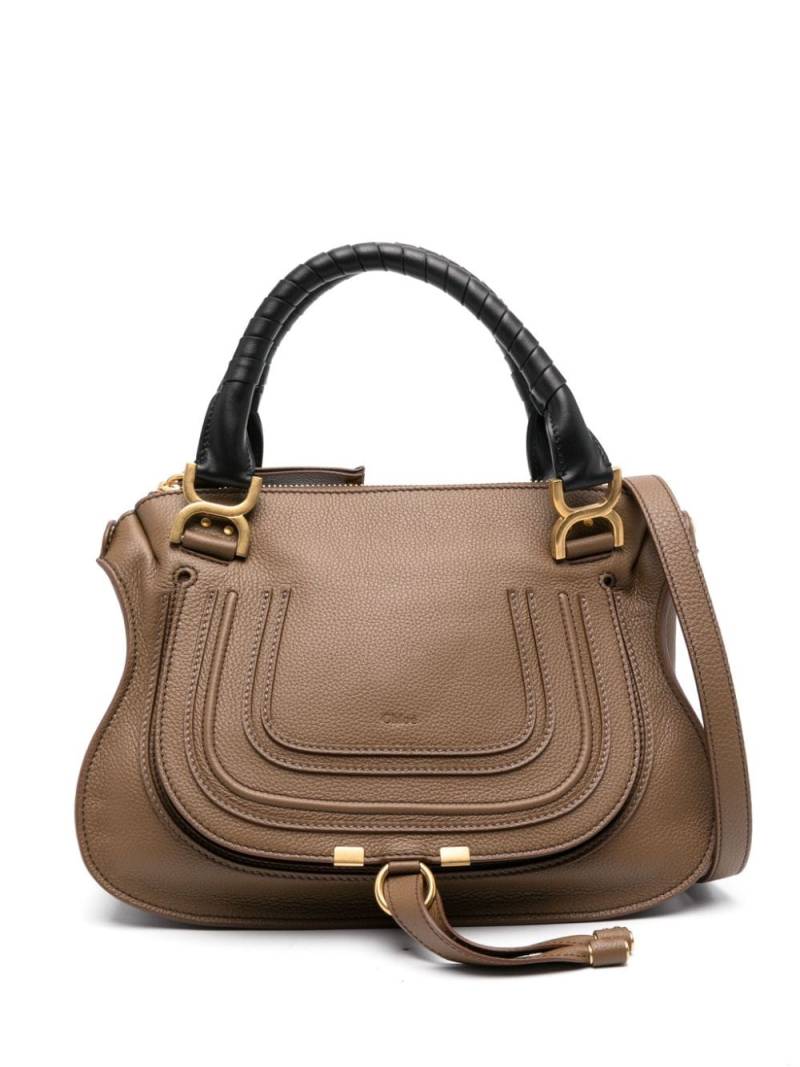 Chloé Marcie leather tote bag - Brown von Chloé