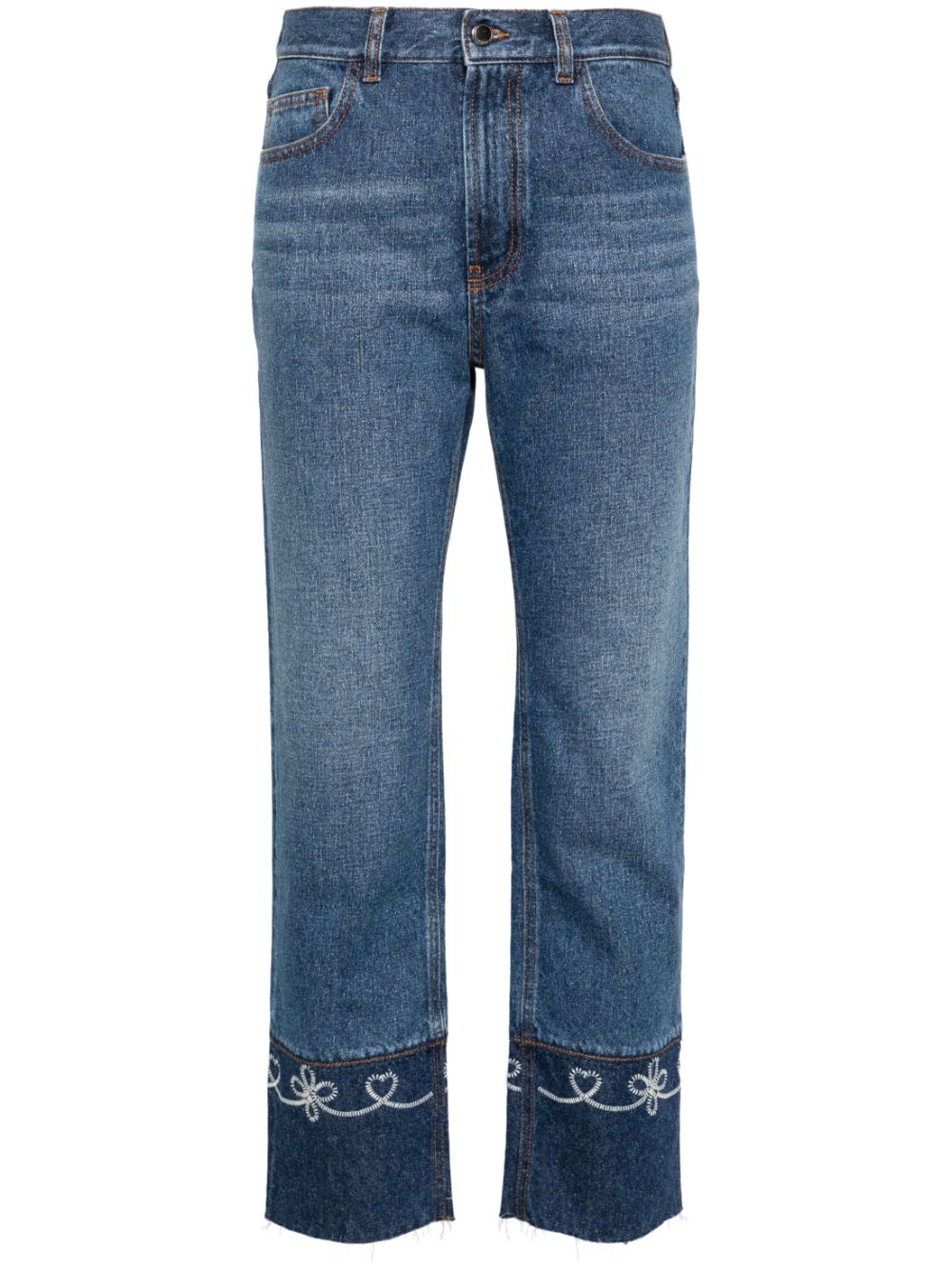Chloé Masaya mid-rise cropped jeans - Blue von Chloé