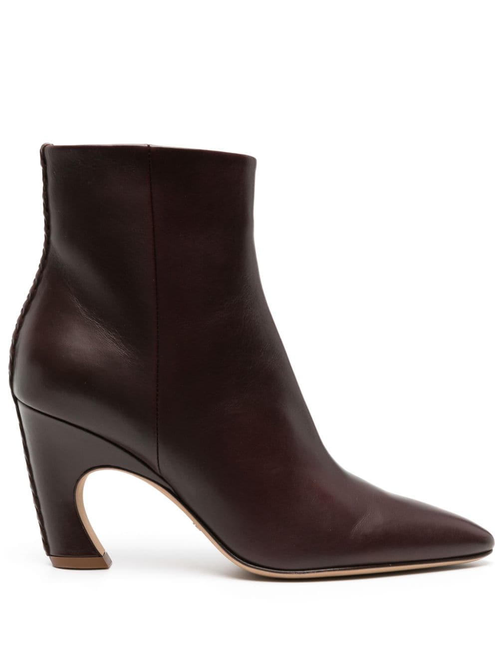 Chloé Oli 80mm leather boots - Brown von Chloé