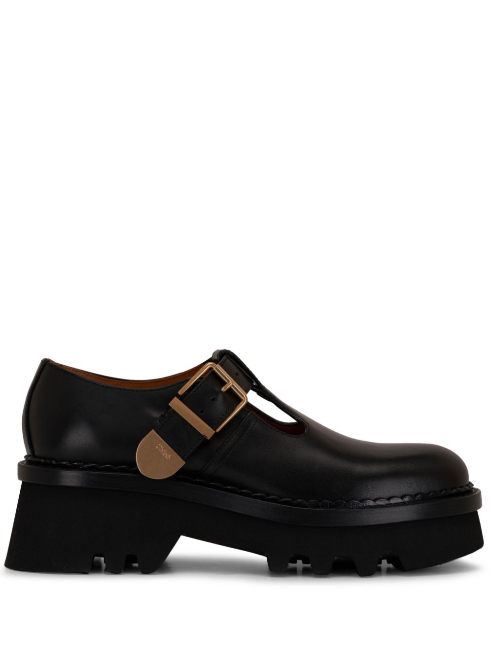 Chloé Owena leather loafers - Black von Chloé