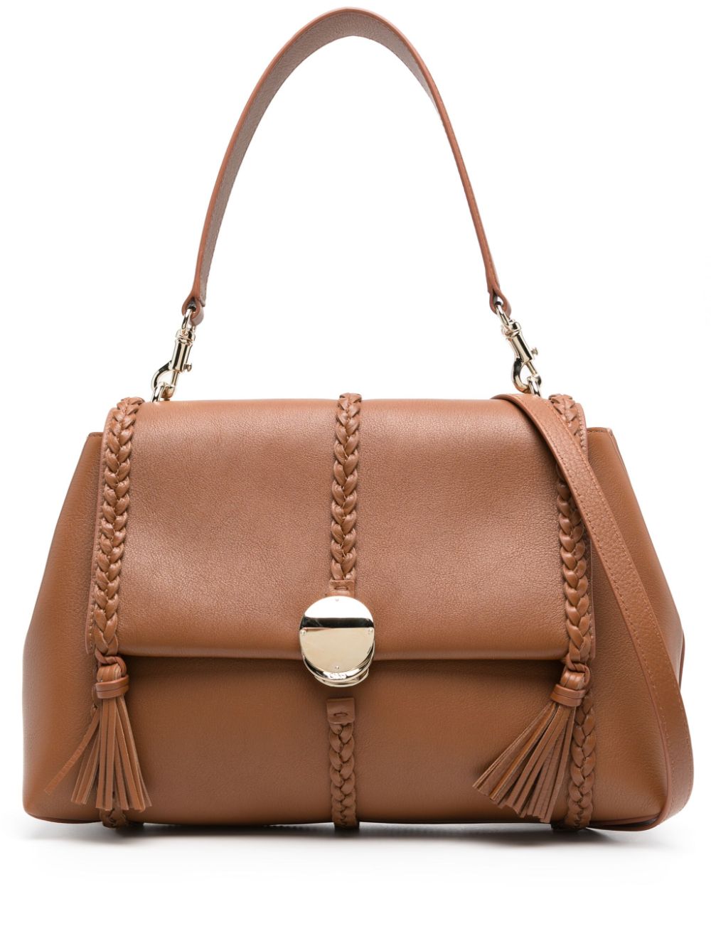 Chloé Penelope leather shoulder bag - Brown von Chloé