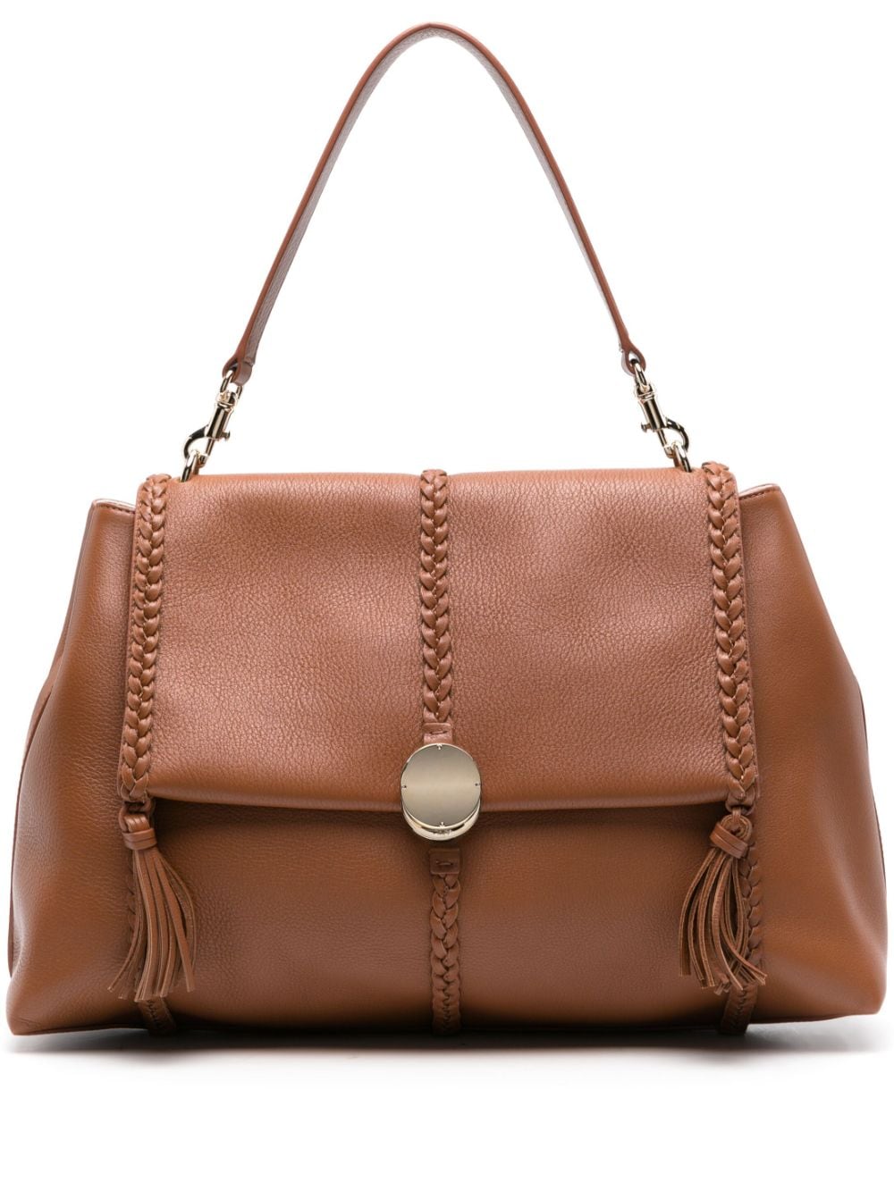 Chloé Penelope leather tote bag - Brown von Chloé