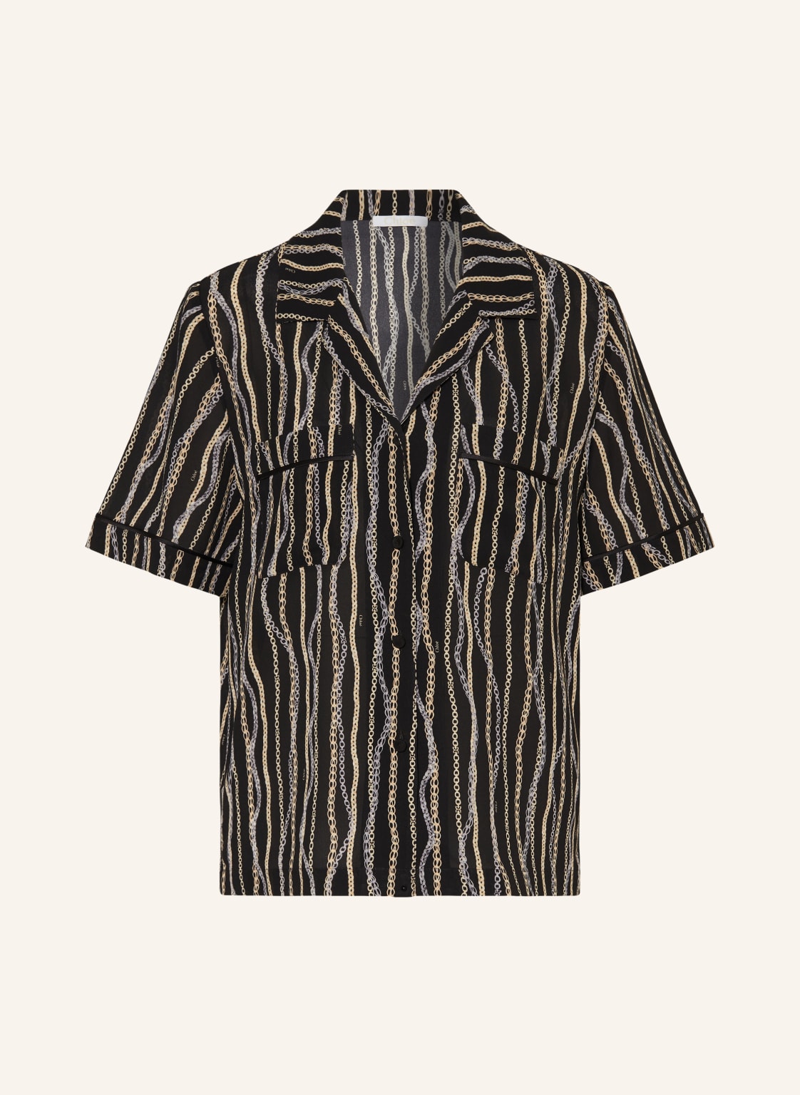 Chloé Seidenbluse schwarz von Chloé