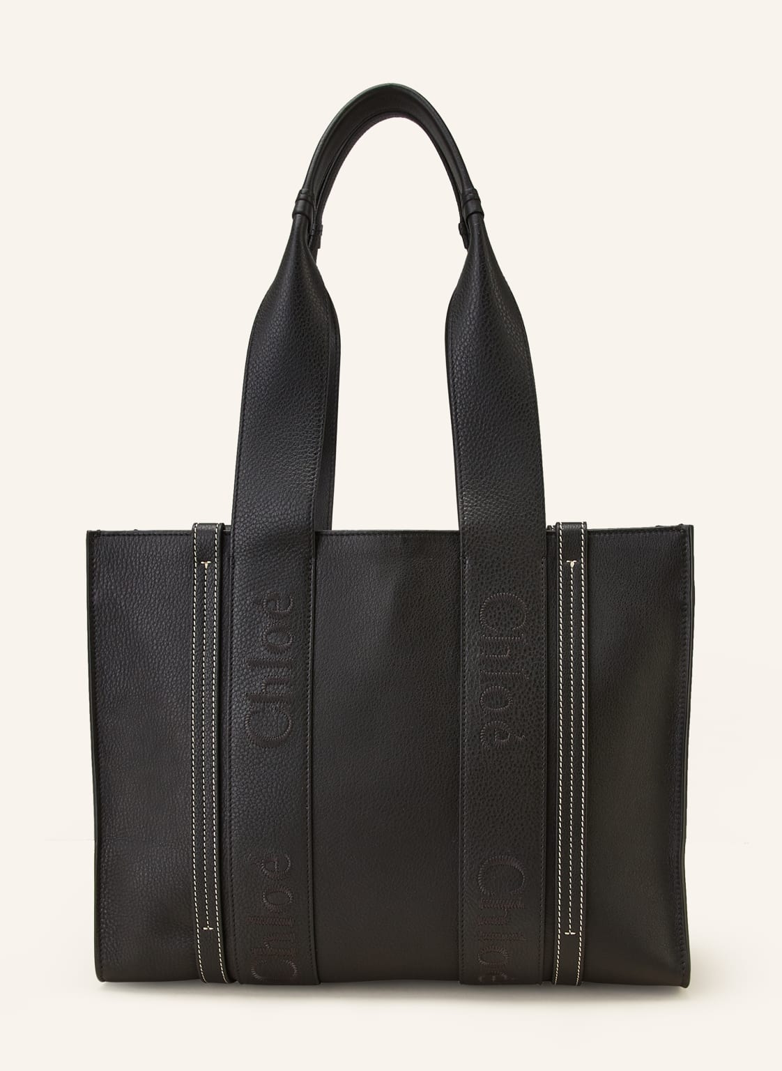 Chloé Shopper Woody Medium schwarz von Chloé