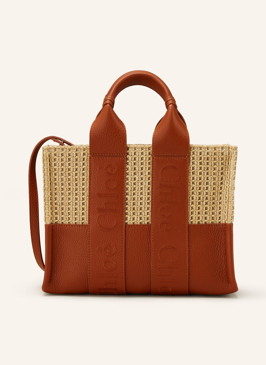 Chloé Shopper Woody beige von Chloé