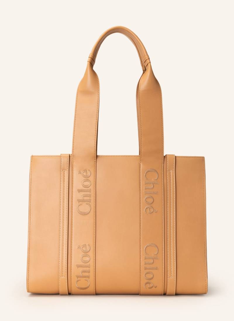 Chloé Shopper Woody Medium beige von Chloé