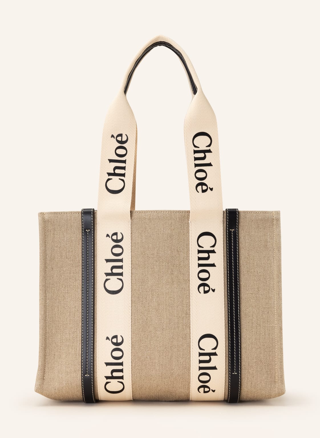 Chloé Shopper Woody weiss von Chloé