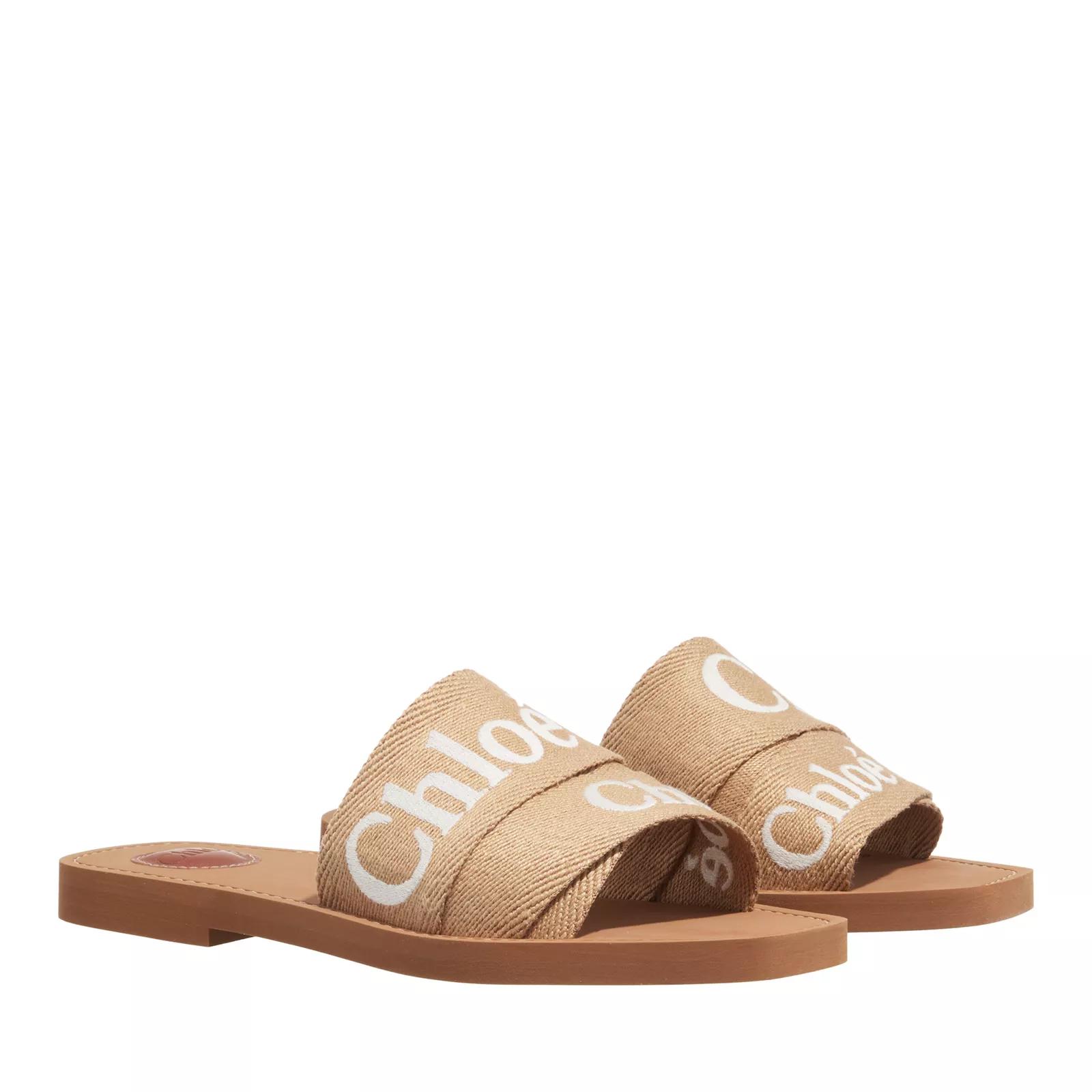 Chloé Slipper & Pantoletten - Woody Flat Mule - Gr. 36 (EU) - in Beige - für Damen von Chloé