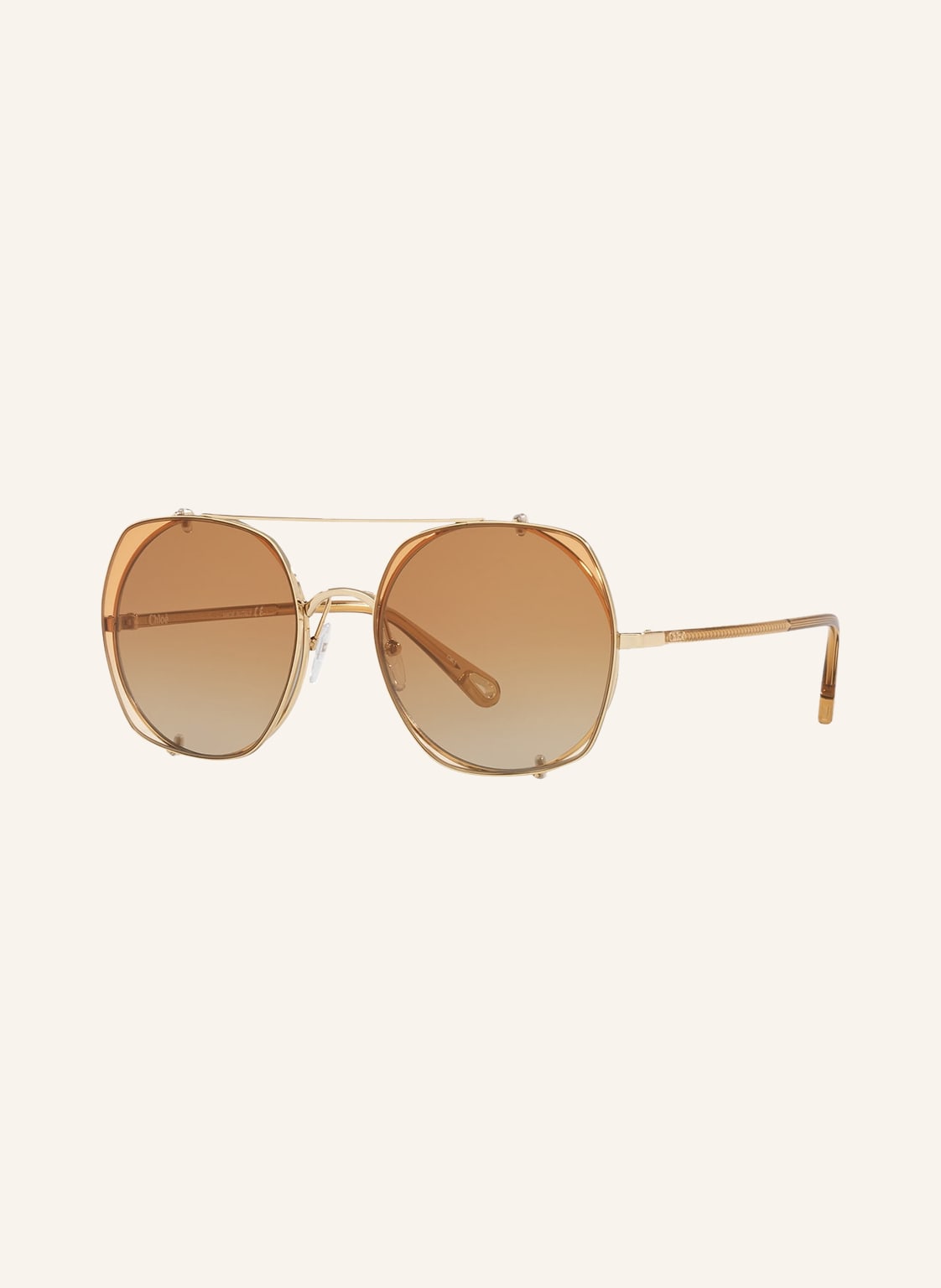 Chloé Sonnenbrille Ch 0042s gold von Chloé