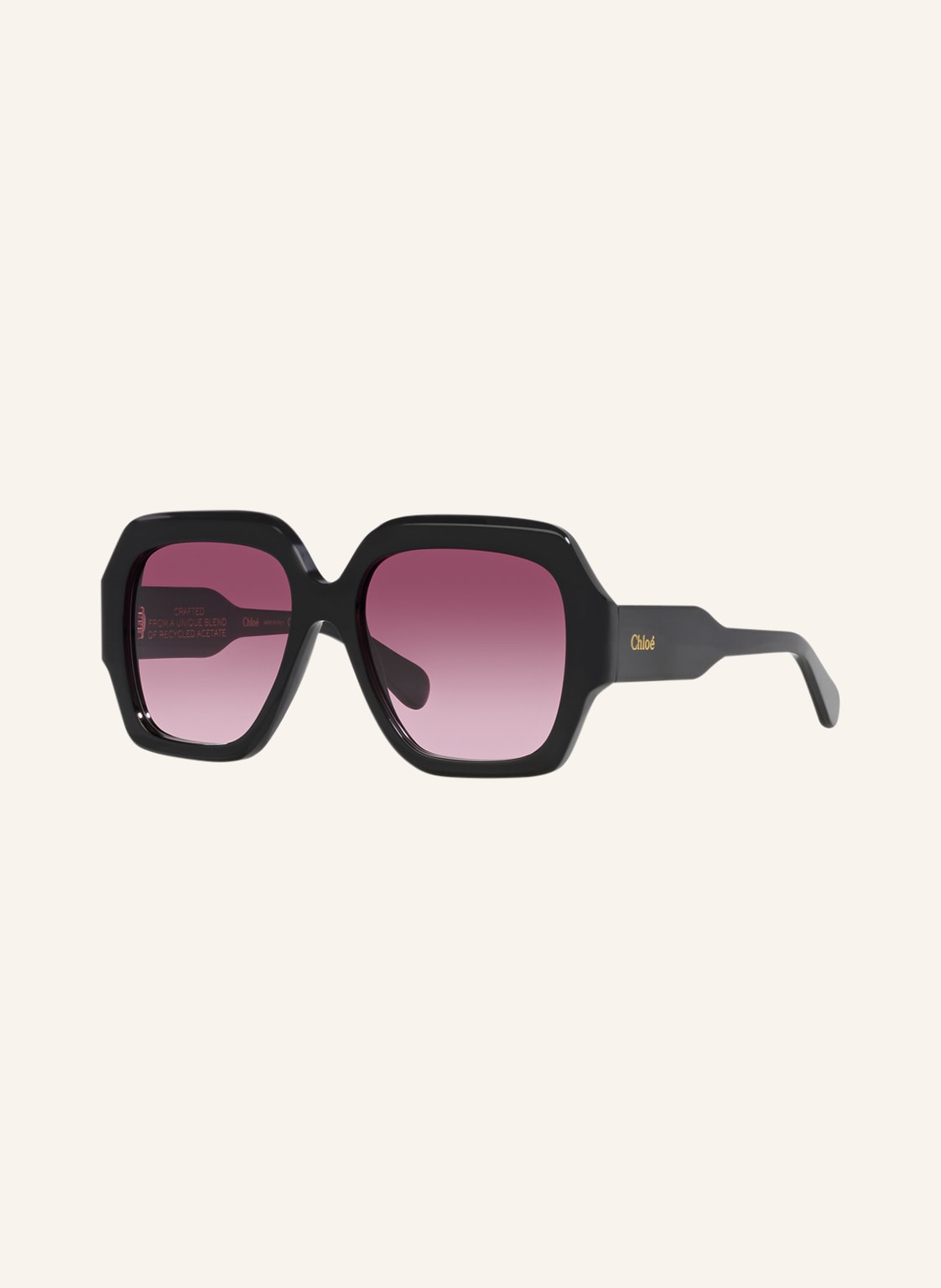 Chloé Sonnenbrille ch0154s schwarz von Chloé