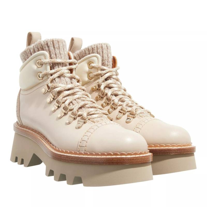 Chloé Stiefel & Boots - Owena Ankle Booties - Gr. 41 (EU) - in Beige - für Damen von Chloé