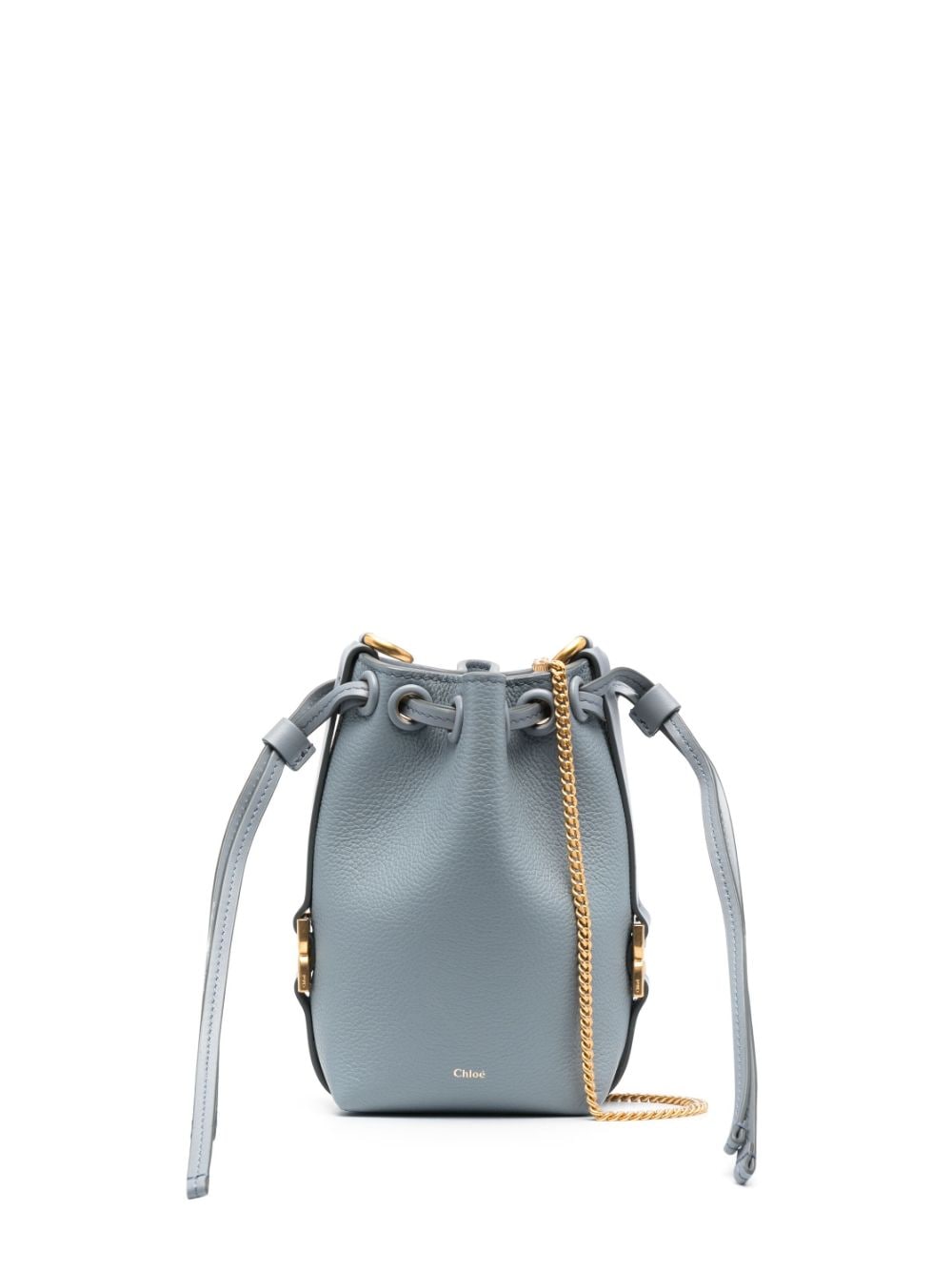 Chloé Tasche leather bucket bag - Blue von Chloé