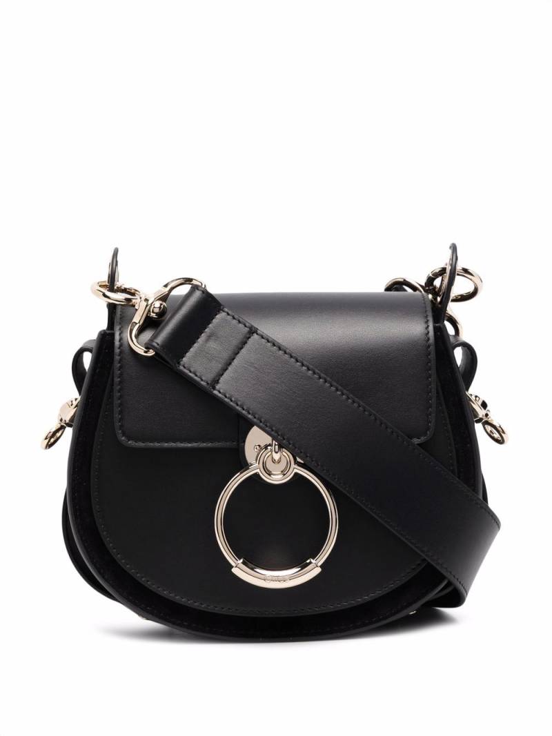 Chloé Tess ring-embellished shoulder bag - Black von Chloé