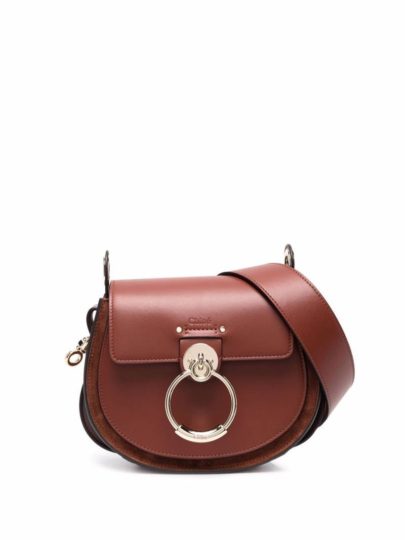 Chloé Tess ring-embellished shoulder bag - Brown von Chloé