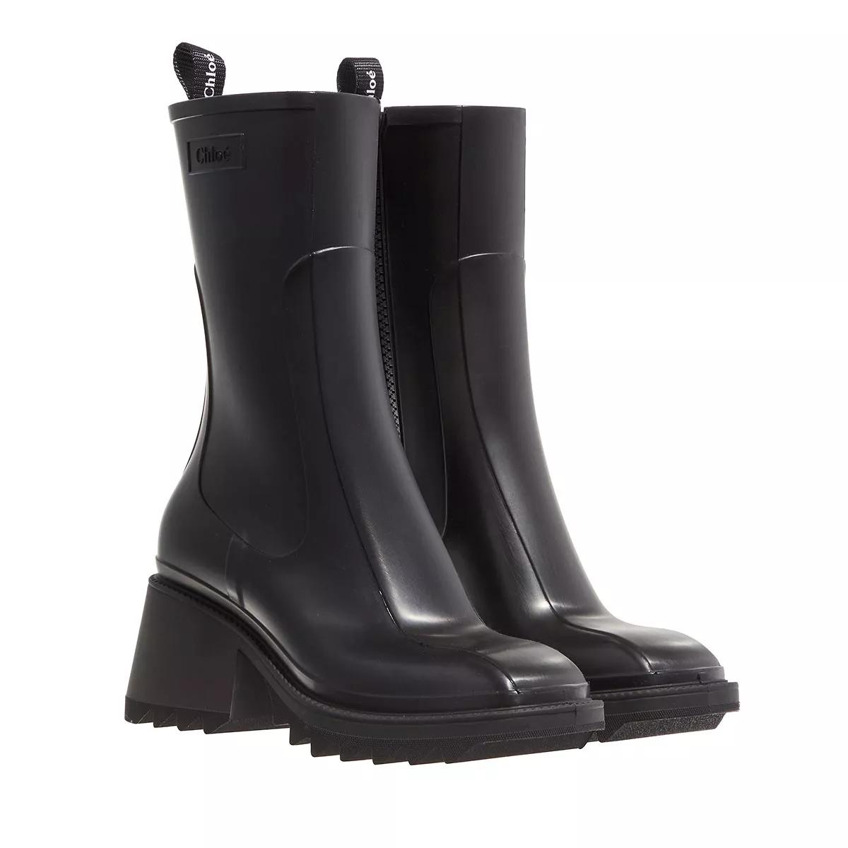 Chloé Boots & Stiefeletten - Rain Ankle Boots "Betty" - Gr. 36 (EU) - in Schwarz - für Damen von Chloé