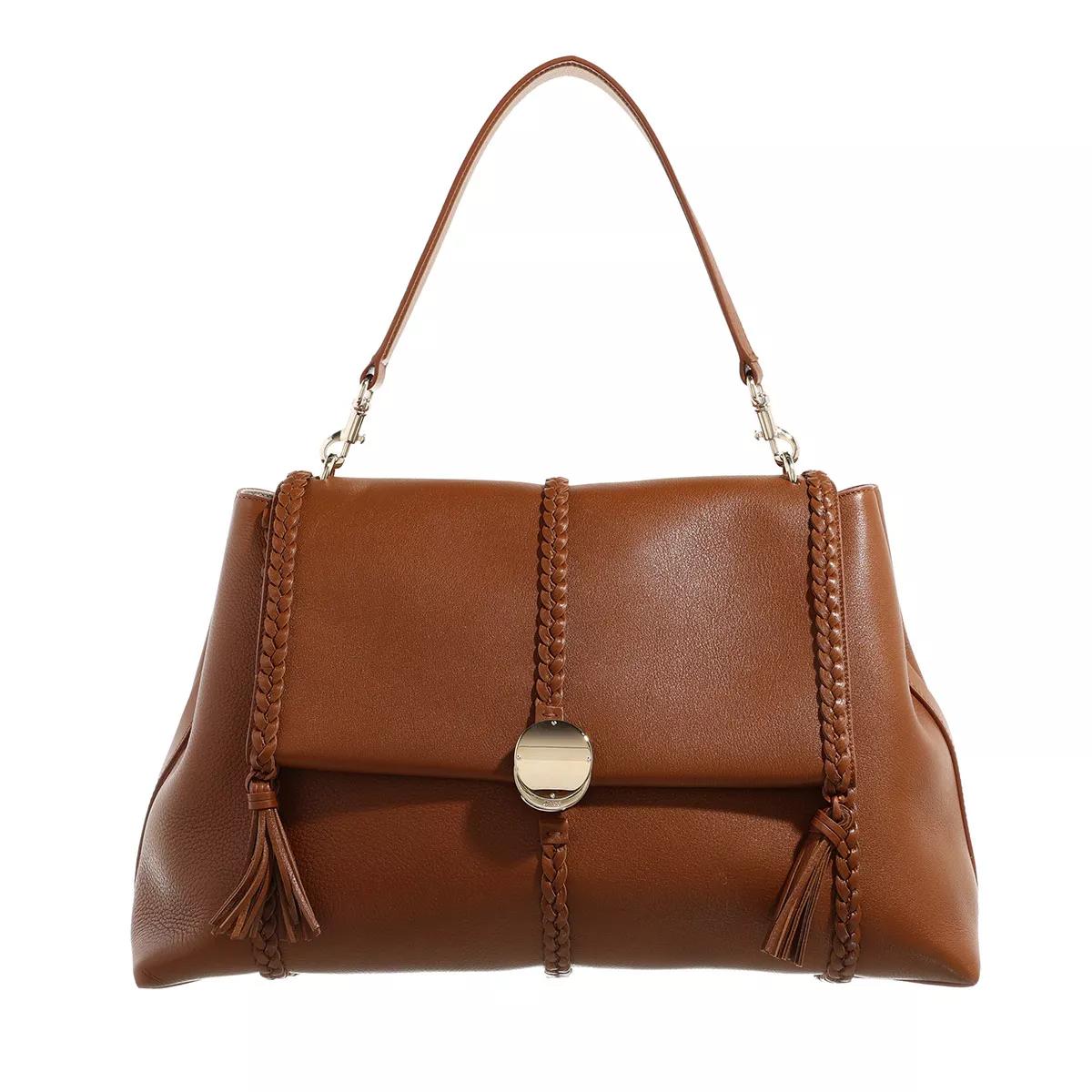 Chloé Umhängetasche - Big Soft Penelope Shoulder Bag - Gr. unisize - in Cognacbraun - für Damen von Chloé