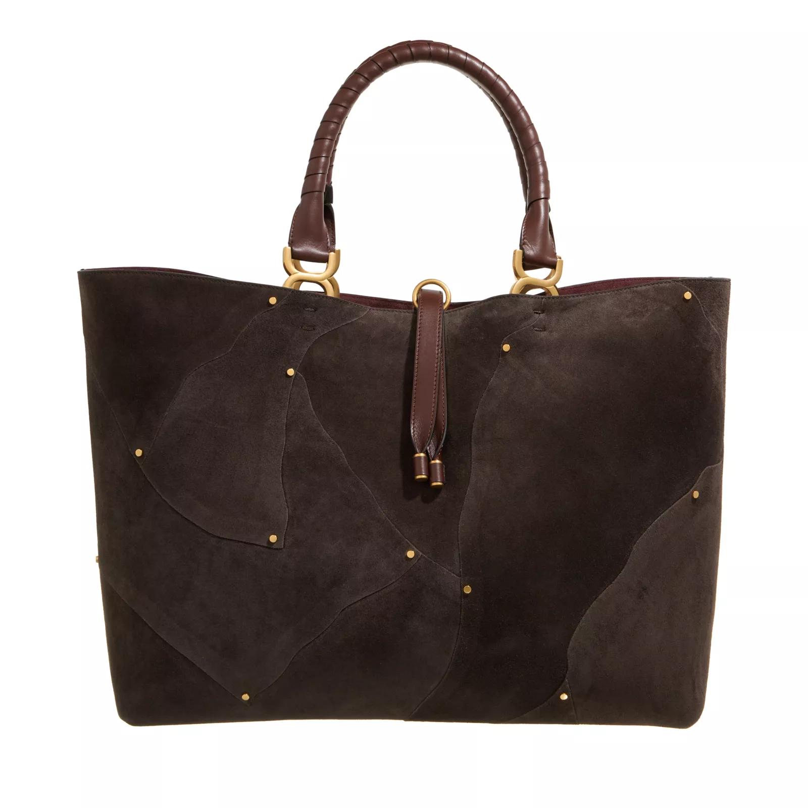 Chloé Umhängetasche - Marcie Leather Tote Bag - Gr. unisize - in Braun - für Damen von Chloé