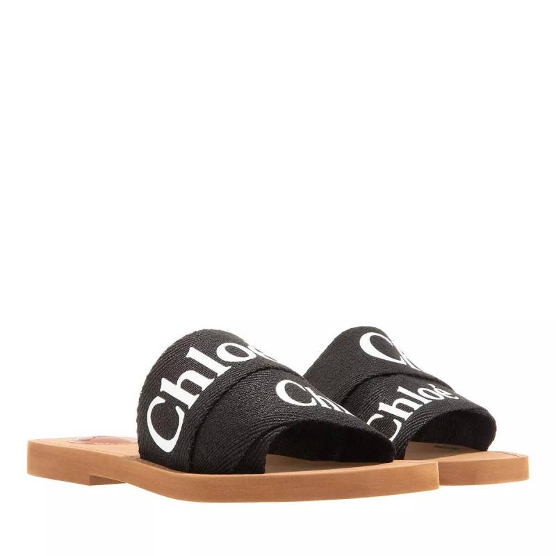Chloé Sandalen - Flache Pantolette Woody - Gr. 38 (EU) - in Schwarz - für Damen von Chloé
