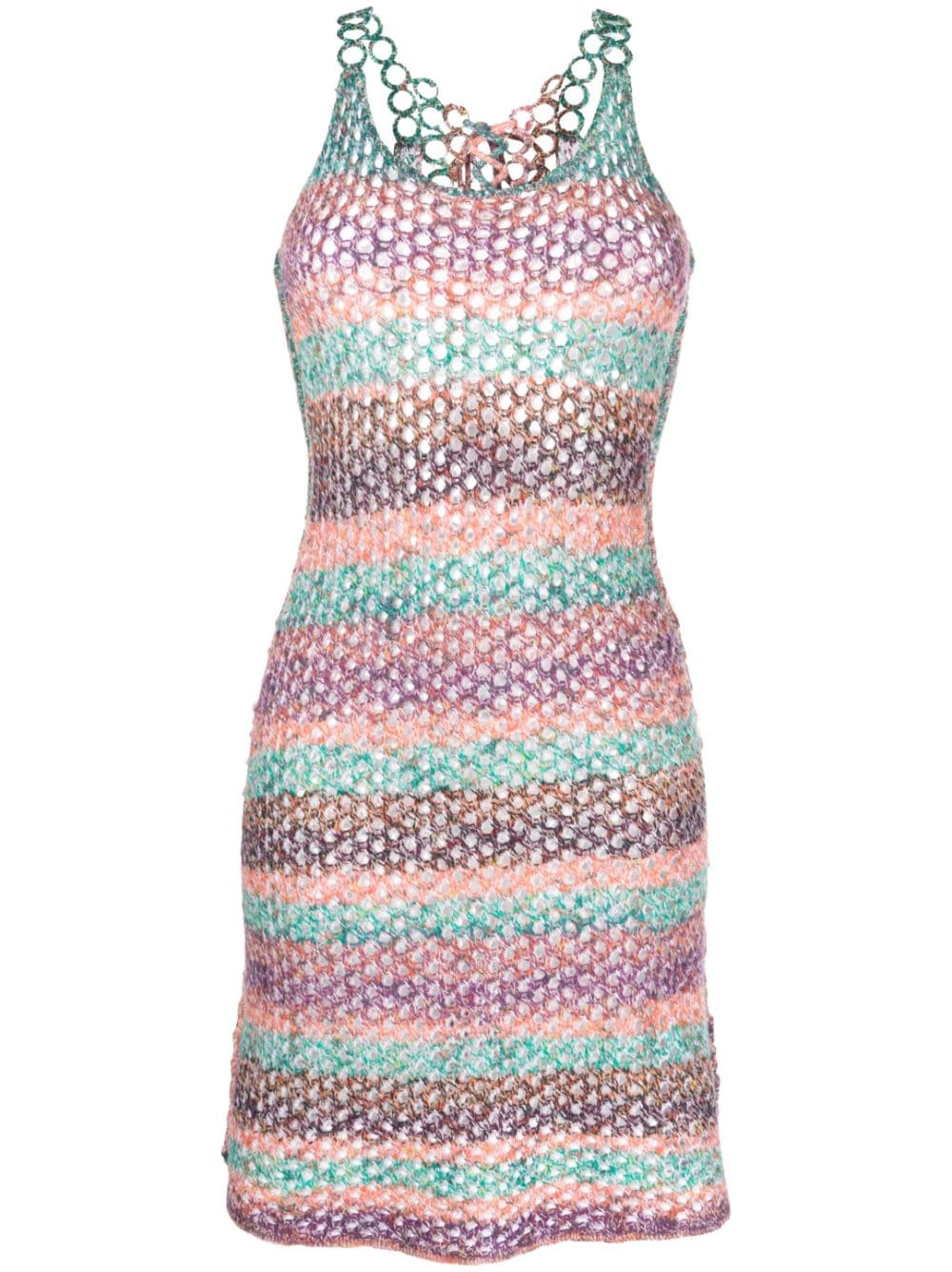 Chloé crochet-knit wool minidress - Green von Chloé