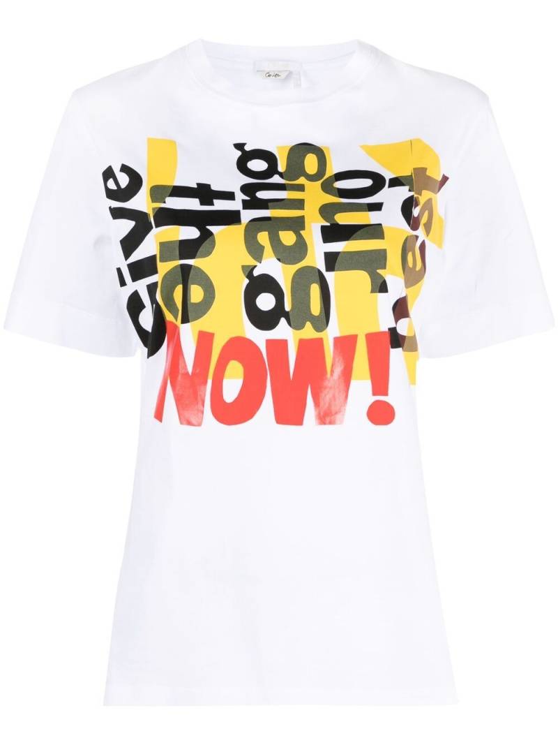 Chloé graphic-print short-sleeve T-shirt - White von Chloé