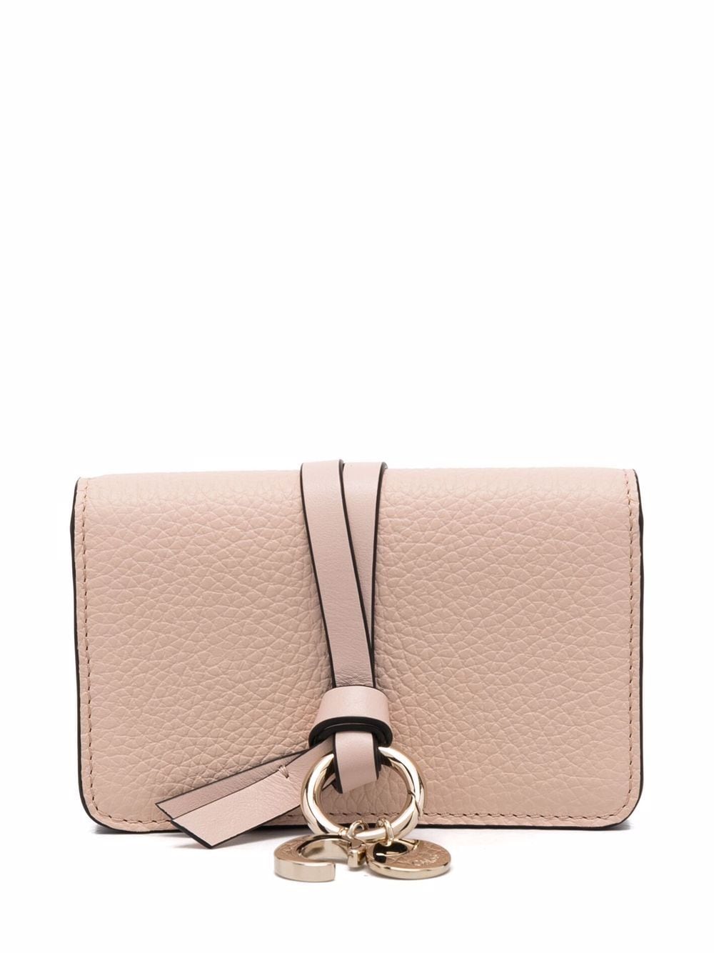 Chloé logo-charm leather wallet - Neutrals von Chloé