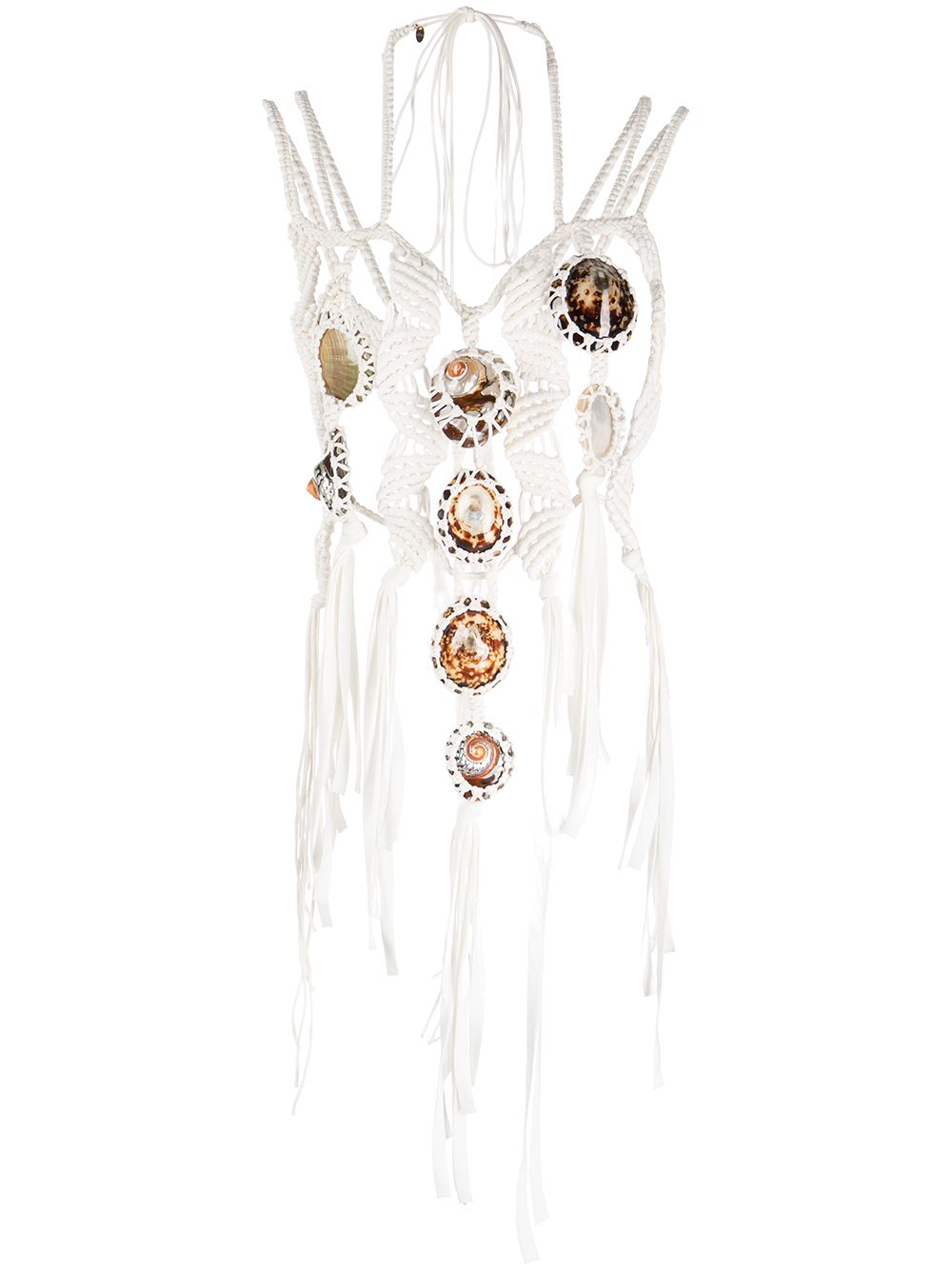 Chloé macramé-detail necklace - White von Chloé