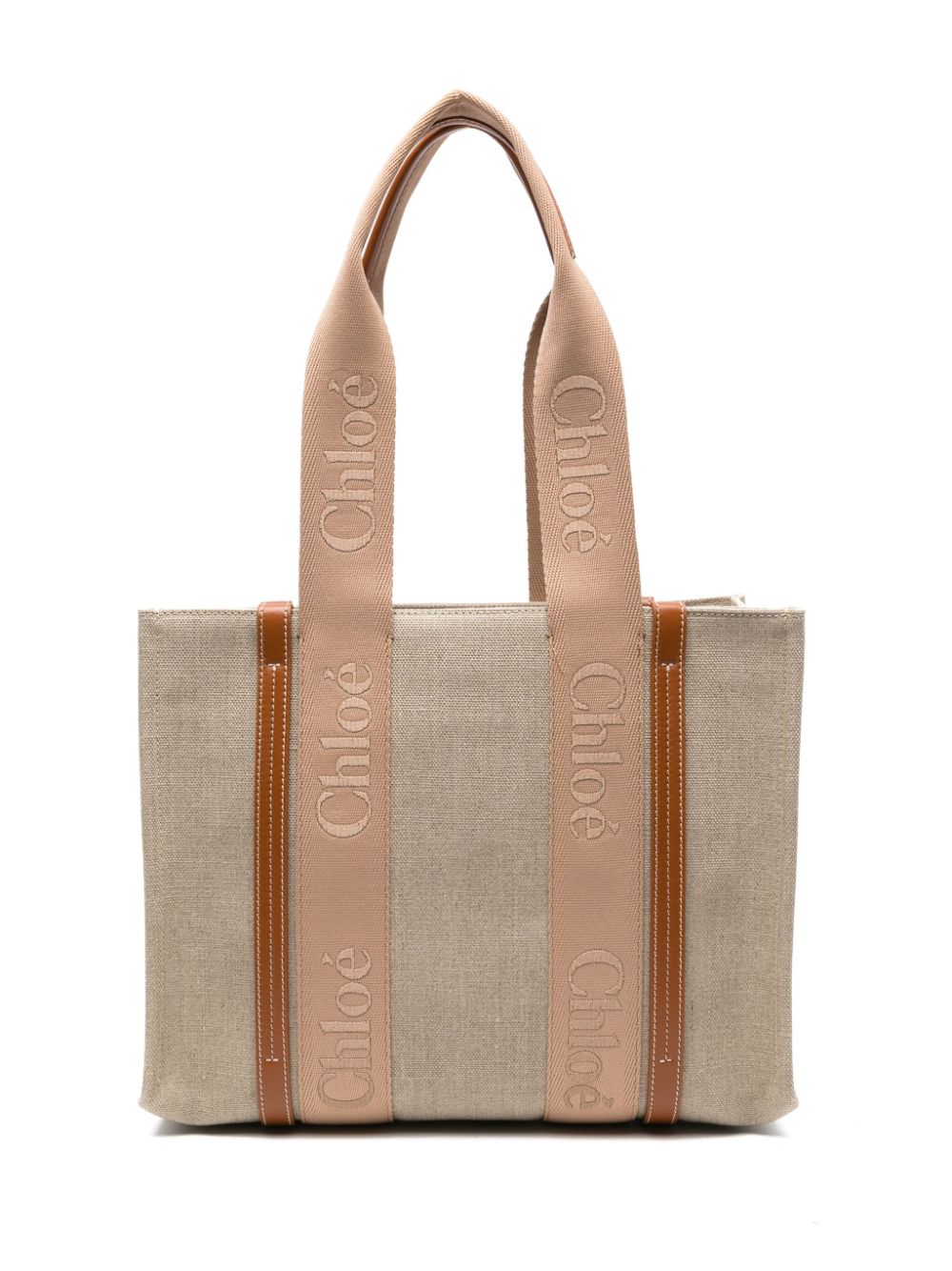 Chloé medium Woody tote bag - Neutrals von Chloé