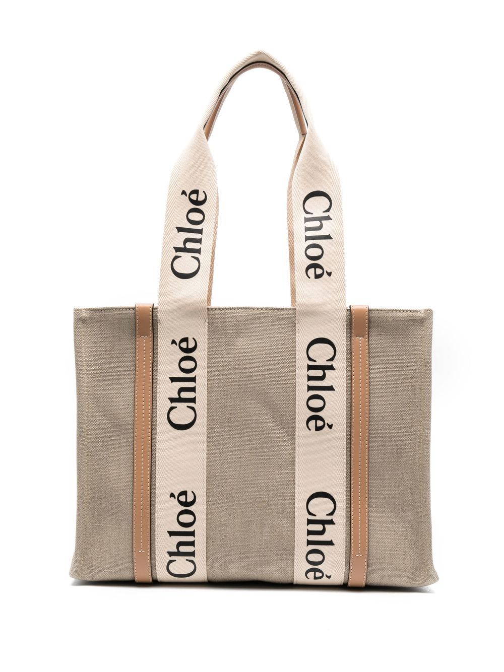 Chloé medium Woody tote bag - Neutrals von Chloé