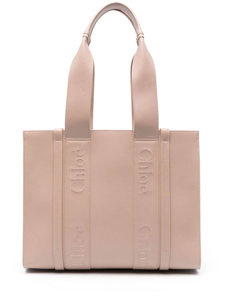 Chloé medium Woody tote bag - Pink von Chloé