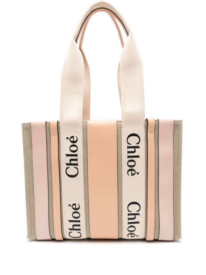 Chloé medium Woody tote bag - Pink von Chloé