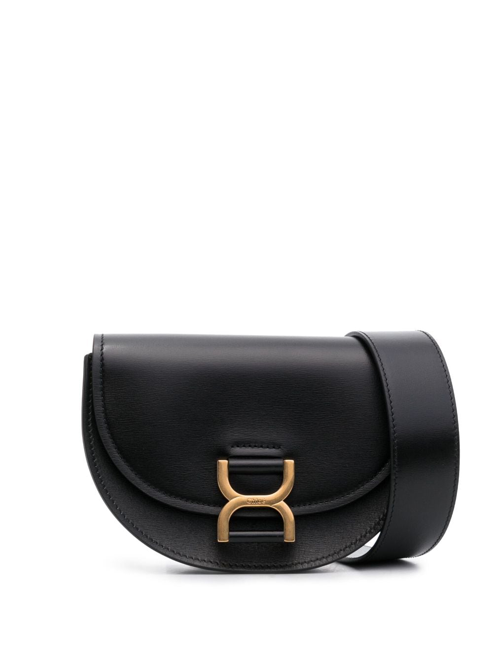 Chloé mini Marcie leather shoulder bag - Black von Chloé