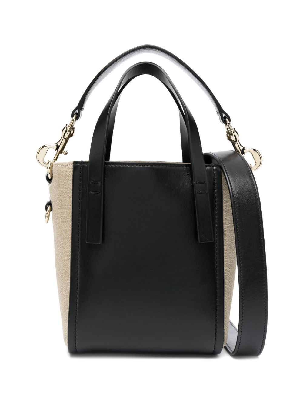 Chloé small Chloé Sense panelled tote bag - Black von Chloé