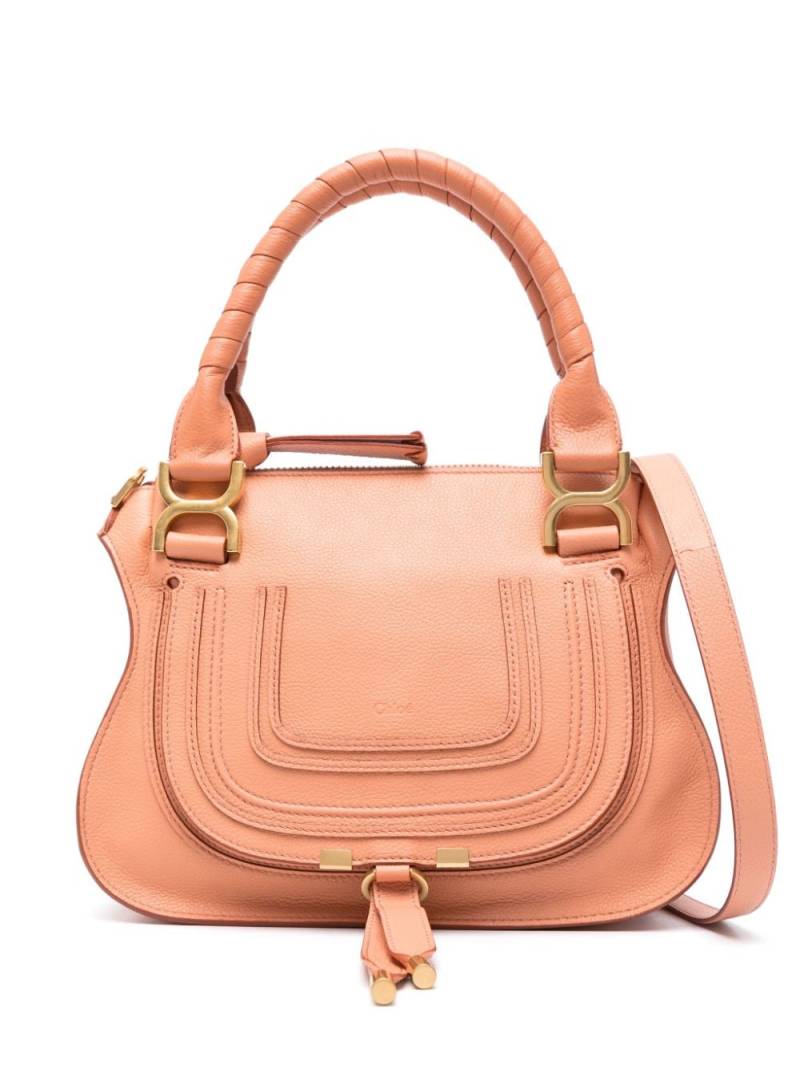 Chloé small Marcie leather tote bag - Pink von Chloé