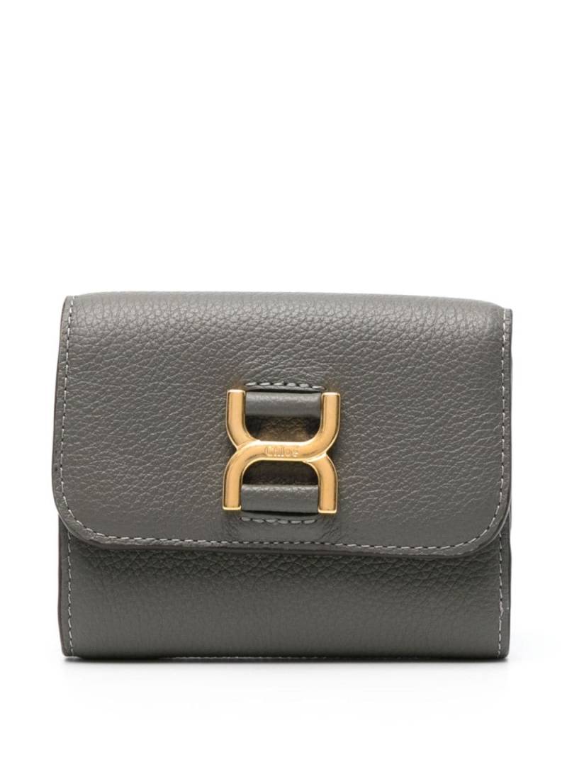 Chloé small Marcie leather walllet - Grey von Chloé