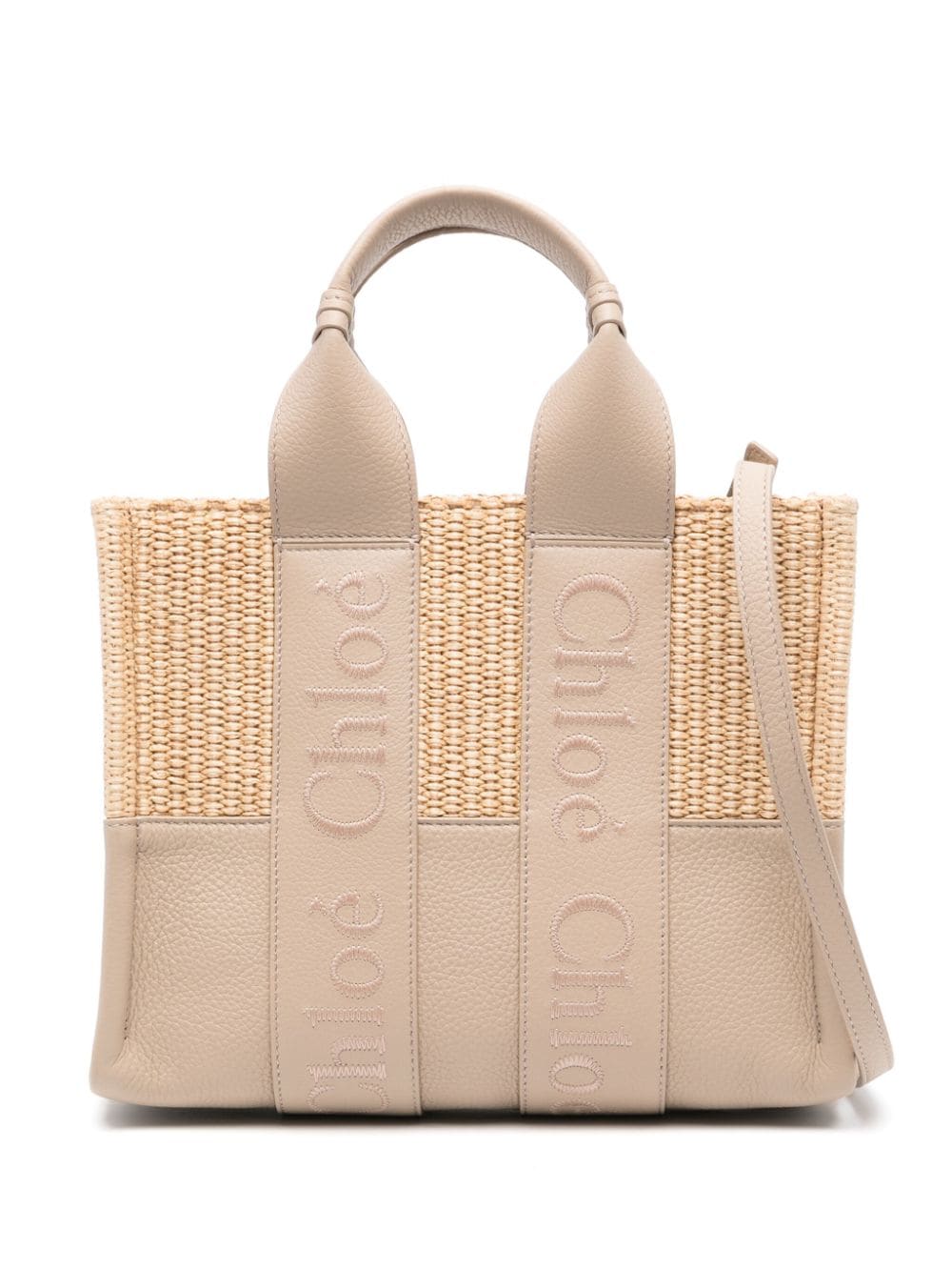 Chloé small Woody tote bag - Neutrals von Chloé