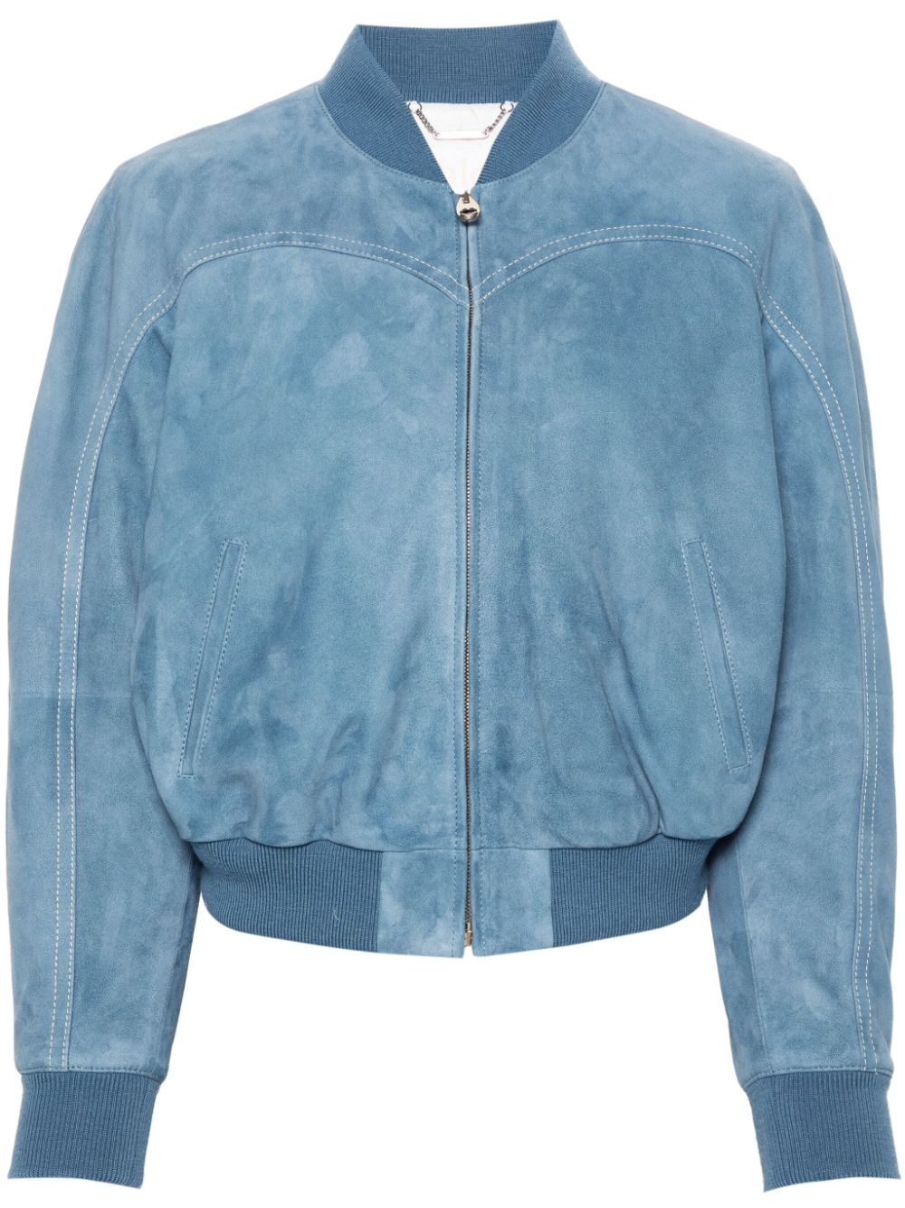 Chloé suede bomber jacket - Blue von Chloé