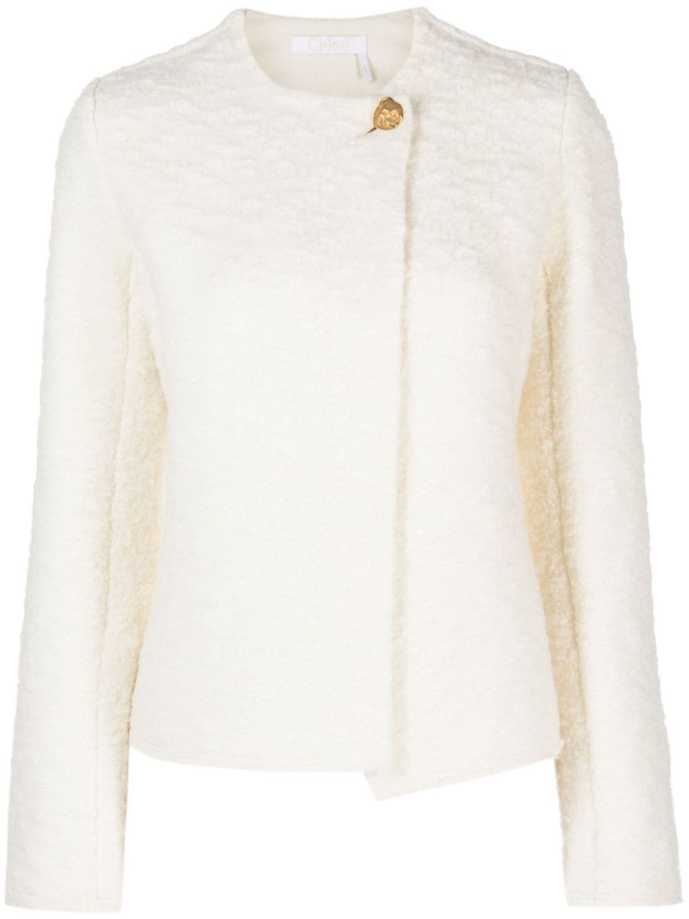 Chloé textured wool-blend jacket - Neutrals von Chloé