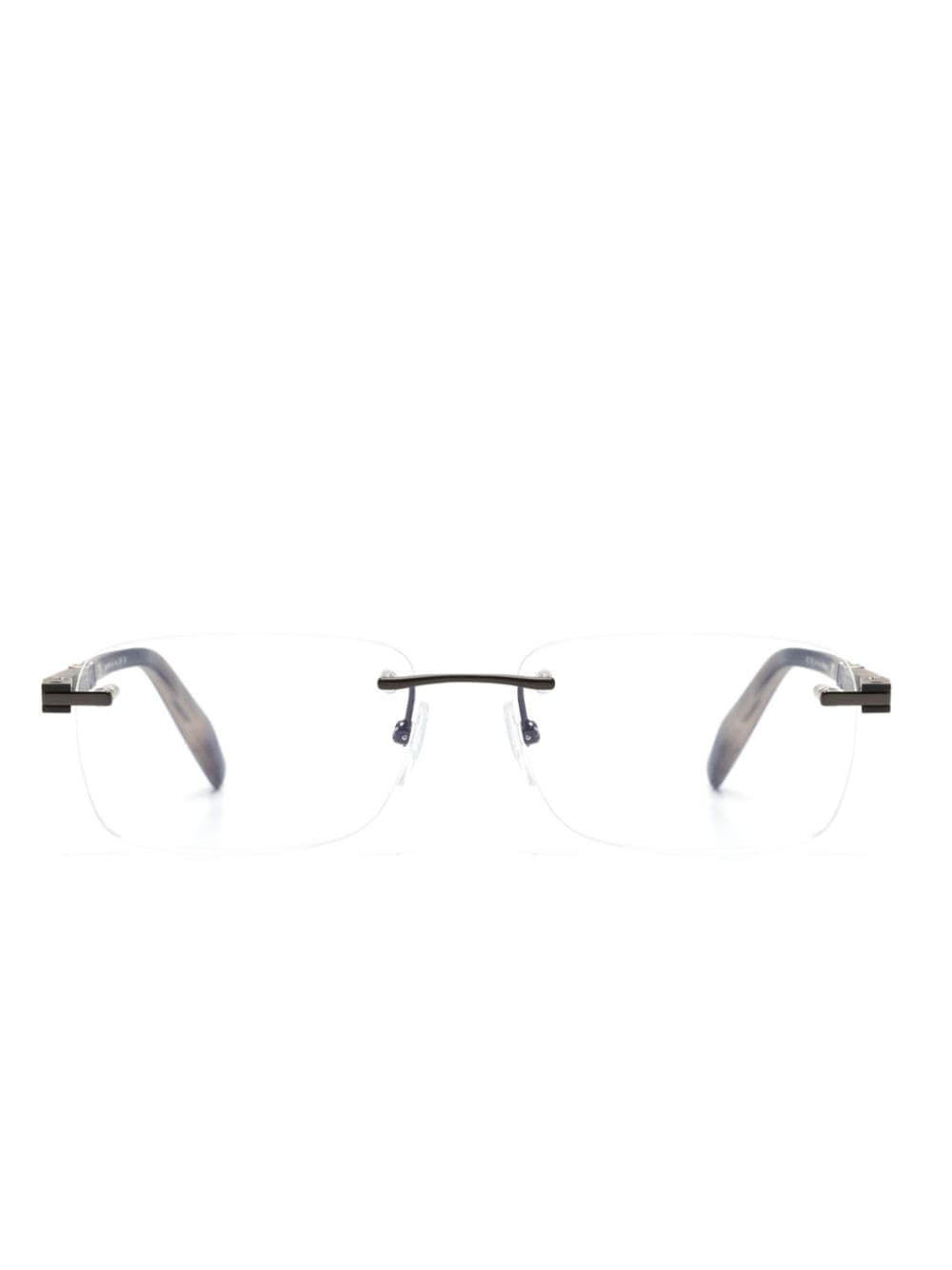 Chopard Eyewear rimless rectangle-frame glasses - Black von Chopard Eyewear