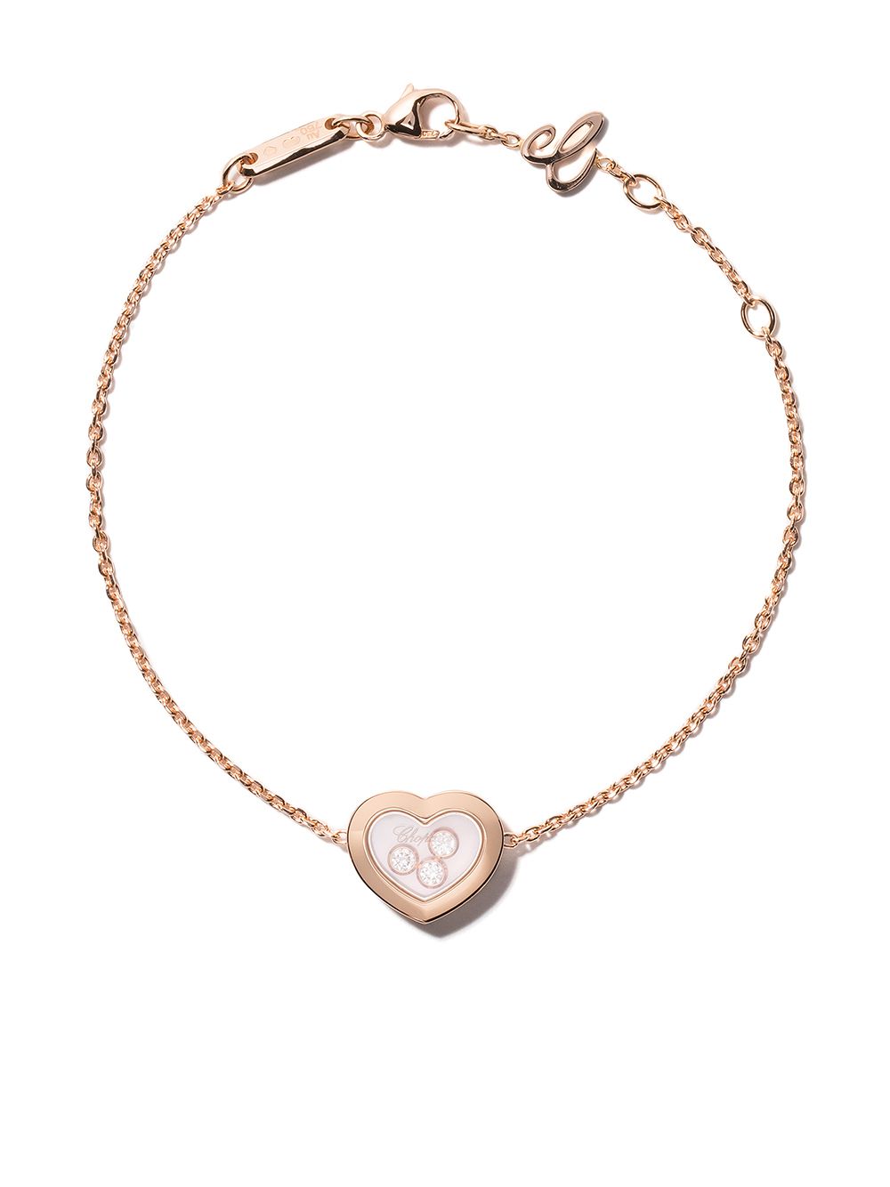 Chopard 18kt rose gold Happy Diamonds Icons bracelet - Pink von Chopard